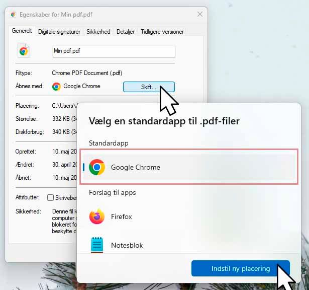 Åbn med Google Chrome, Mac